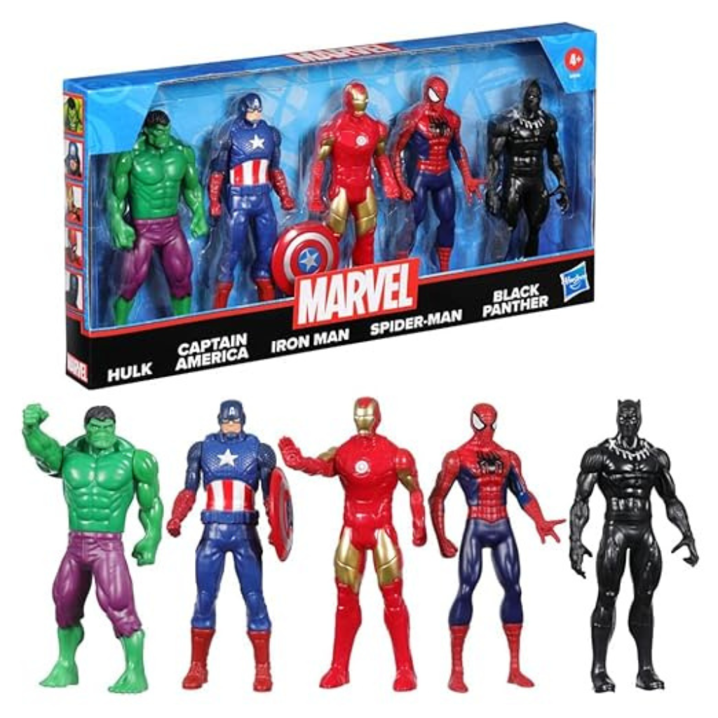 Marvel 6-Inch Super Hero Action Figure Set – 5 Pack