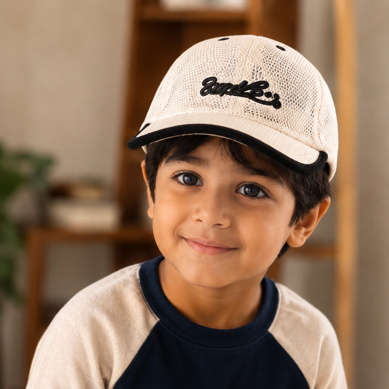 Kids Breathable Mesh Baseball Cap – Lightweight Summer Snapback Hat for Boys & Girls
