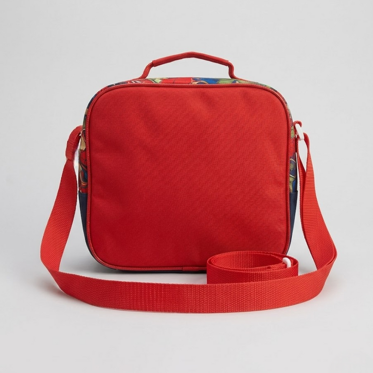 Kids Superhero Spiderman Insulated Lunch Bag with Adjustable Shoulder Straps