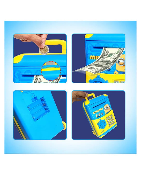 Ninos character Trolley Piggy Bank, Safe and Secure, Great for Kids' Savings for kids.