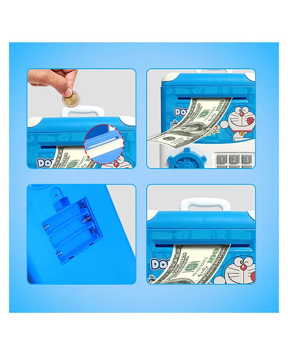 Ninos character Trolley Piggy Bank, Safe and Secure, Great for Kids' Savings for kids.