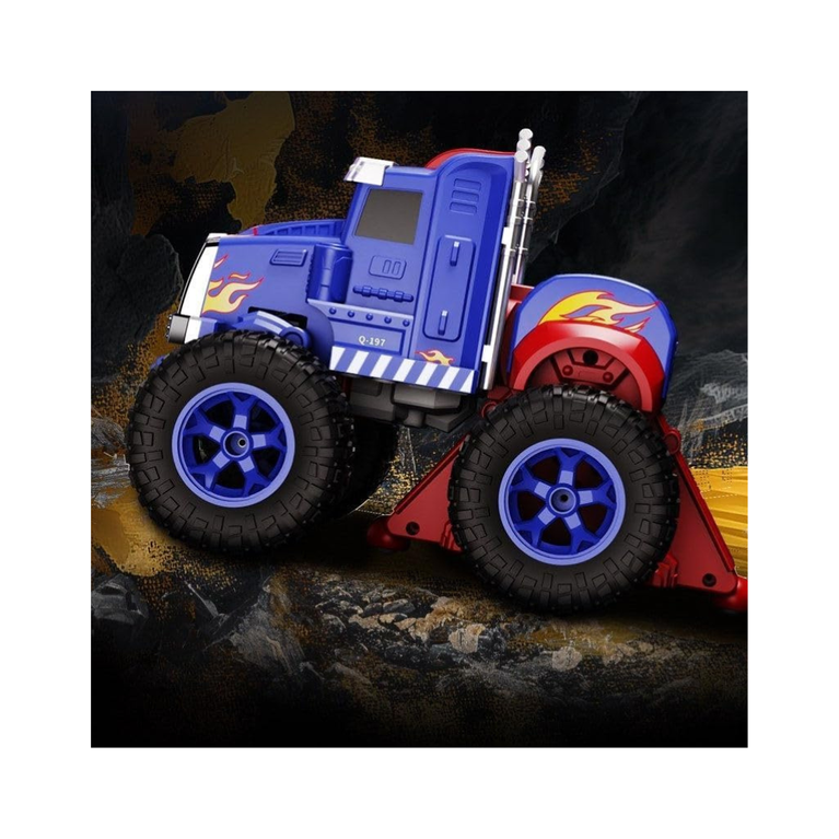 Kids Transform Remote Control Car 2-in-1 Convertible Robot Truck One Click Deformation RC Car with Rechargeable Battery
