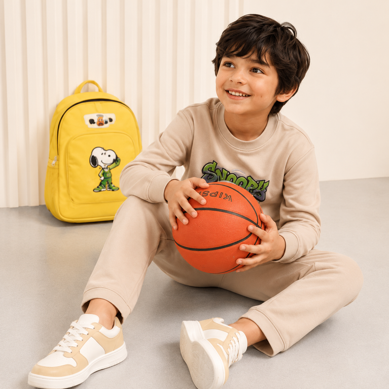 Cotton Lycra Co-Ord Clothing Set | Full Sleeve Graphic Sweatshirt & Jogger Pants | Soft Casual Winter Outfit for Boys