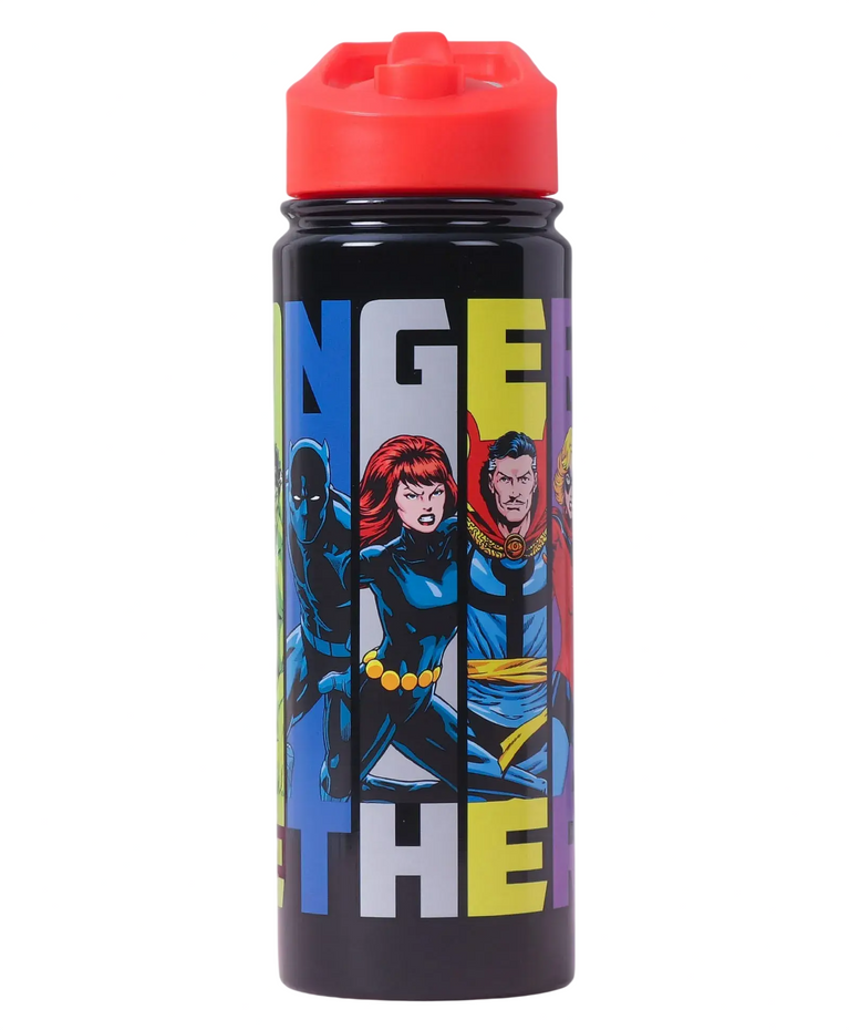 Avengers Insulated Sipper Water Bottle Black & Red - 600 ml