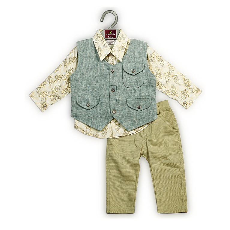 CB-F/S INFANT WAIST COAT SET 2286