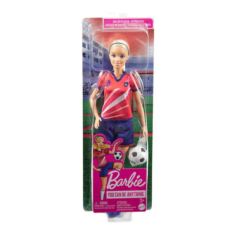 Barbie You Can Be Anything Soccer Player Doll - Height 30 cm