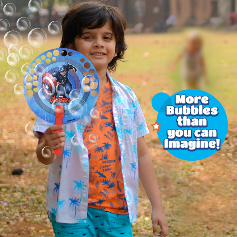 Bubble Magic- FanBubs Captain America Theme For Kids 3 Years and Above