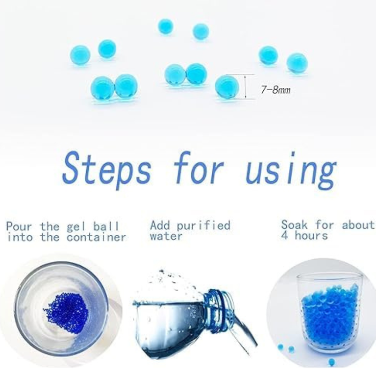 Kids Electric Gel Blaster Gun Toy Automatic Water Beads Shooting Toy with Rechargeable Battery
