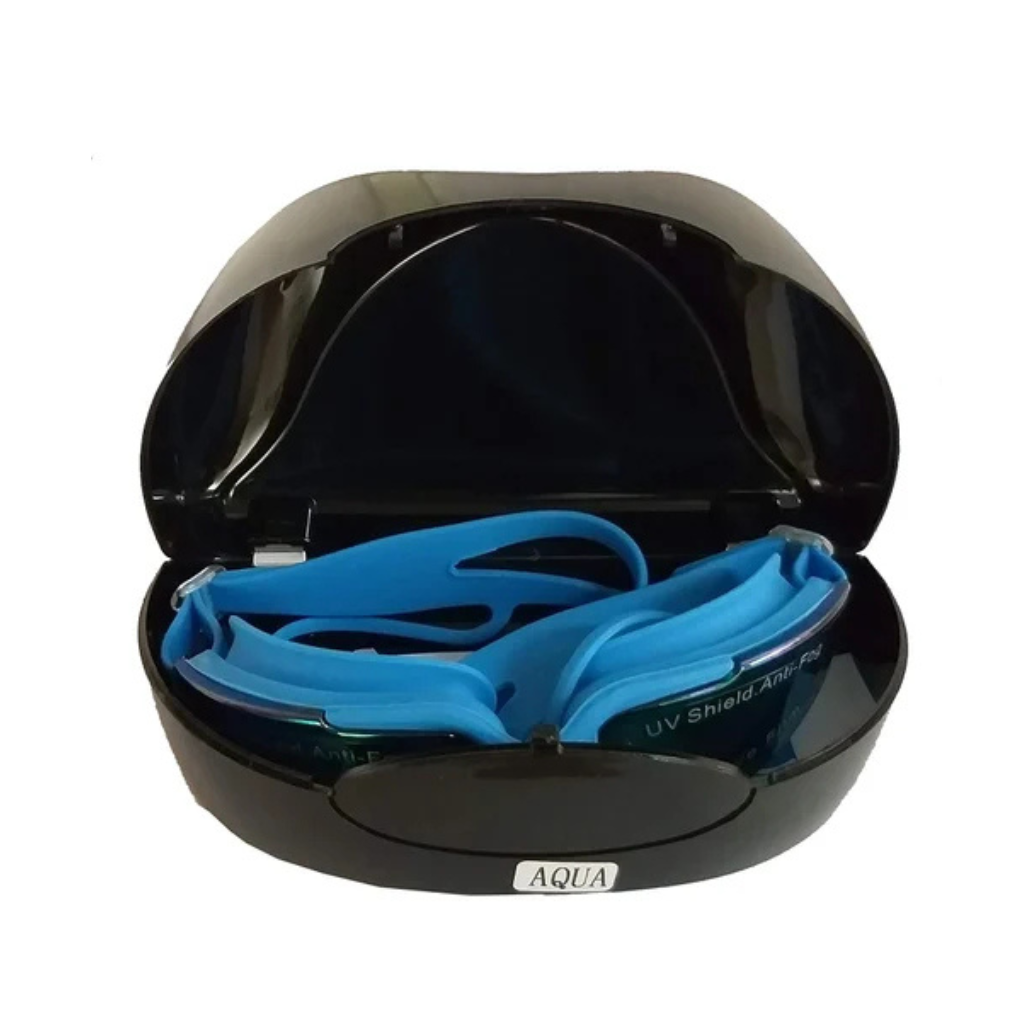 Konex-UV Protection Anti Fog Unisex Adjustable Swimming Glasses With Attach Earplug