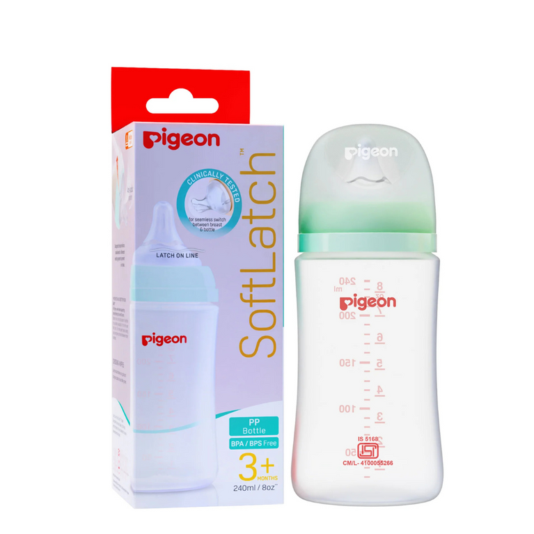 Pigeon - PP Nursing Bottle plus type with Softlatch Nipple 240ml