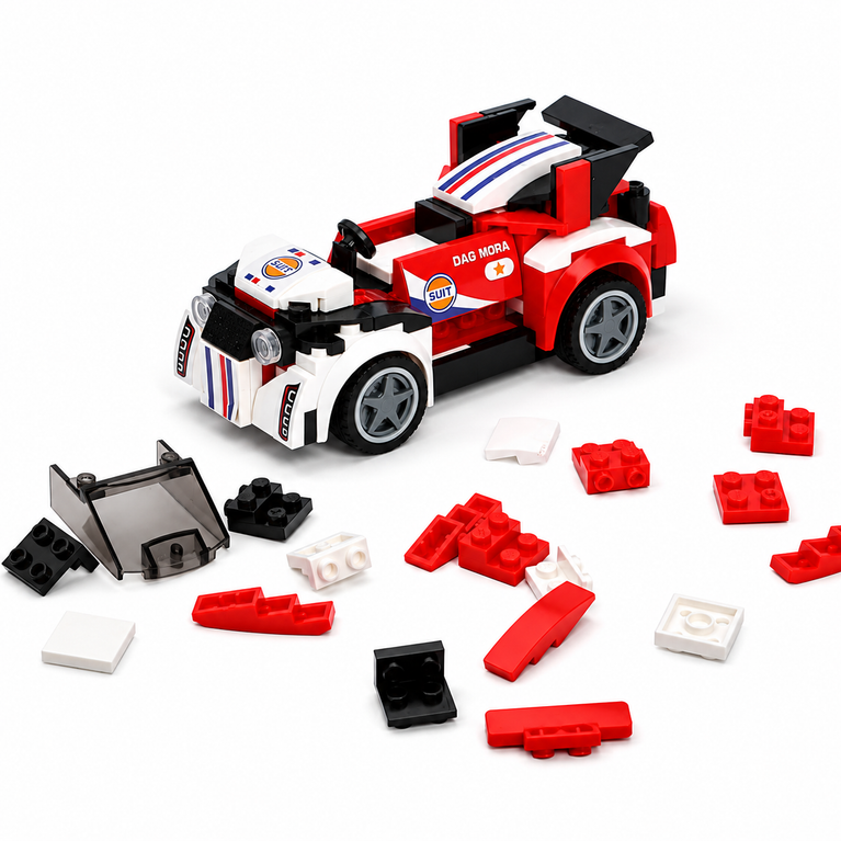 Bildago 3-in-1 Street Blaze Torque GT Sports Car Building Blocks Toy Set for Kids – Racing Car Construction Kit