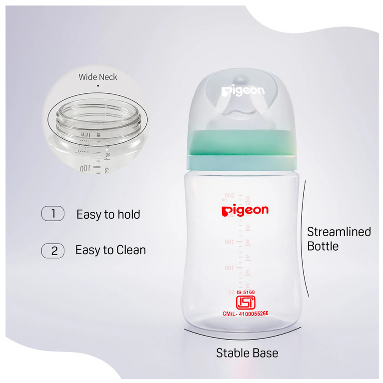 Pigeon - PP Nursing Bottle plus type with Softlatch Nipple 240ml