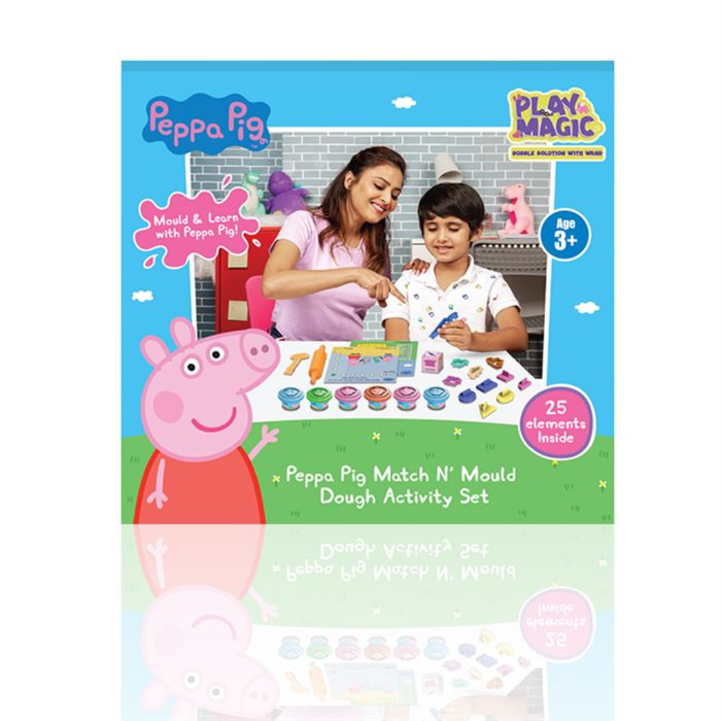 PlayMagic- Peppa Pig Match N' Mould Dough Activity Set