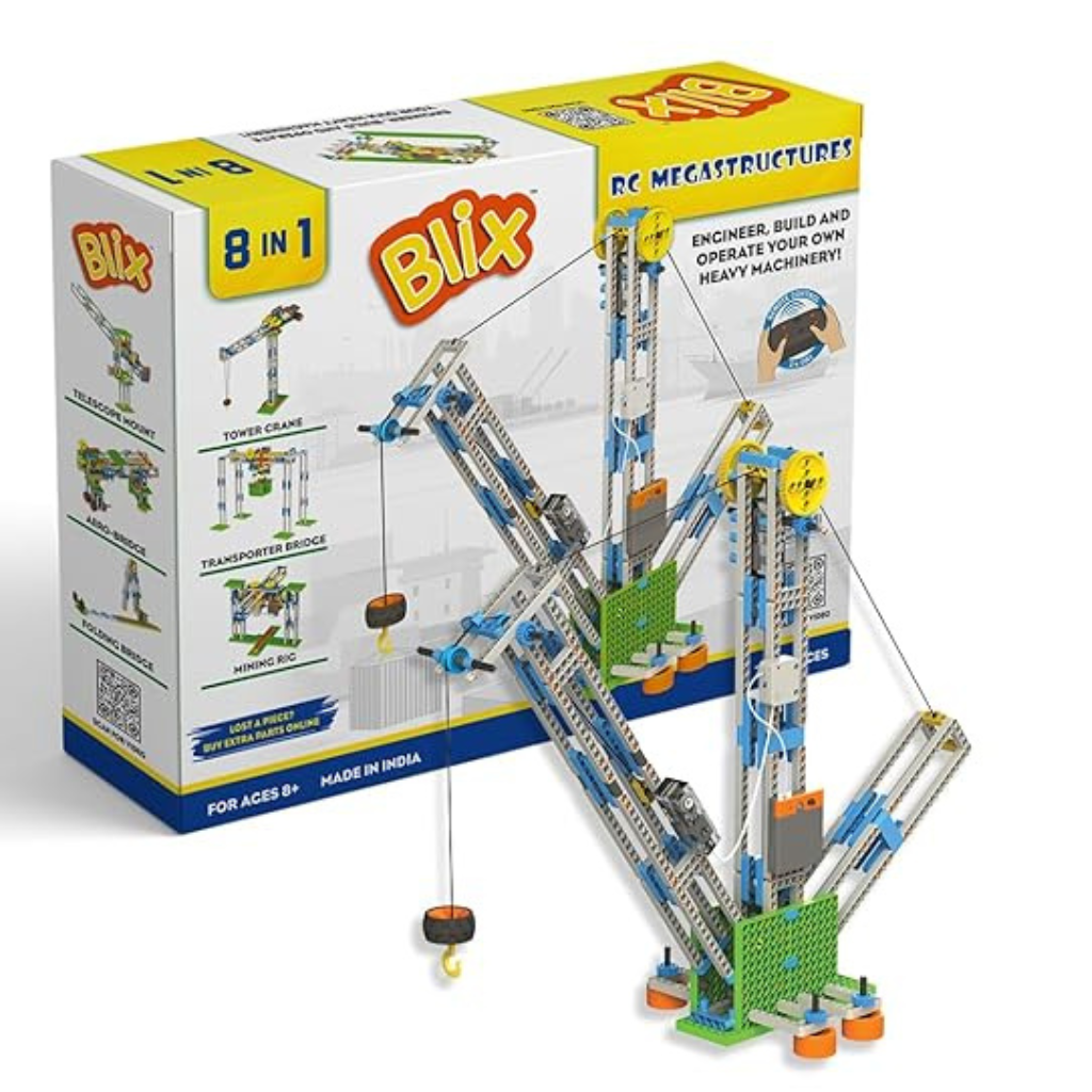 Blix RC Megastructure Remote Control | Toys for Kids | DIY Toy | 1 Kit 8+ Models, Multicolor