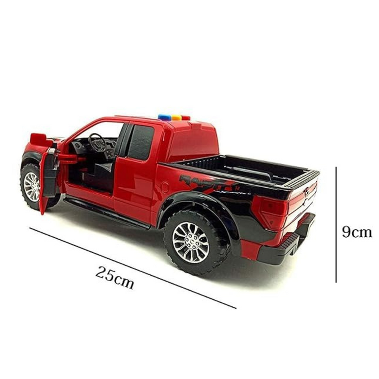Nino's Worlds Raptor F-150 Service Truck Toy with Lights & Sound, Battery/Friction Powered, Multicolor (Blue & Red), 3+ Years