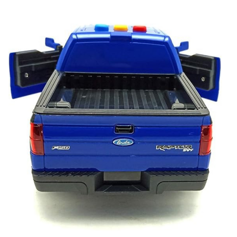 Nino's Worlds Raptor F-150 Service Truck Toy with Lights & Sound, Battery/Friction Powered, Multicolor (Blue & Red), 3+ Years