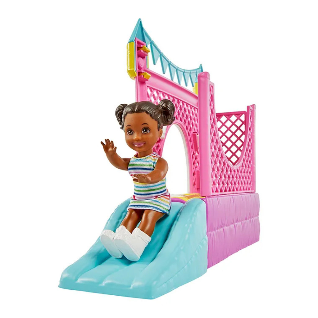 Barbie Skipper Babysitter Fashion Doll with Accessories Pink