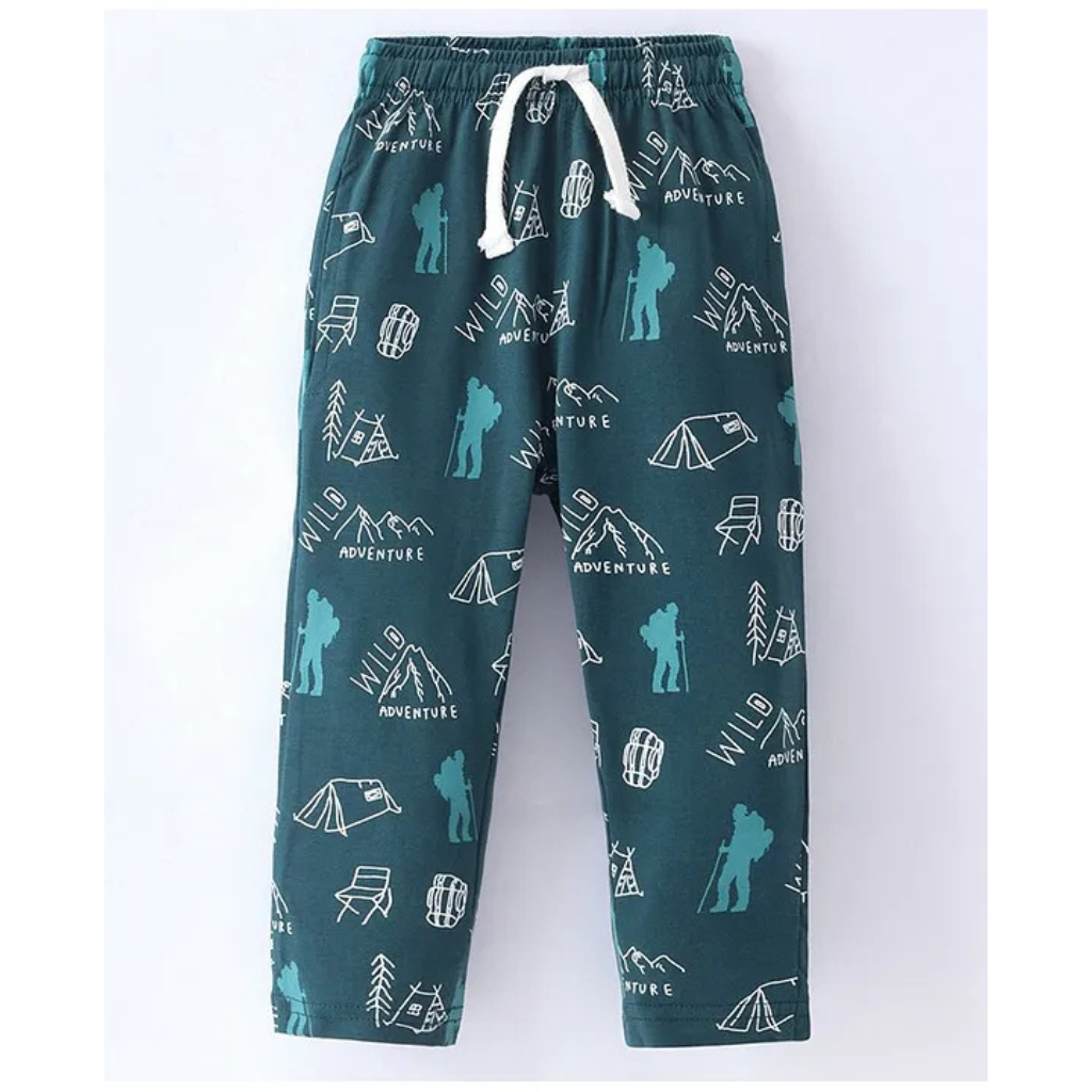 Doreme - Single Jersey Full Length Track Pant with Camping Theme