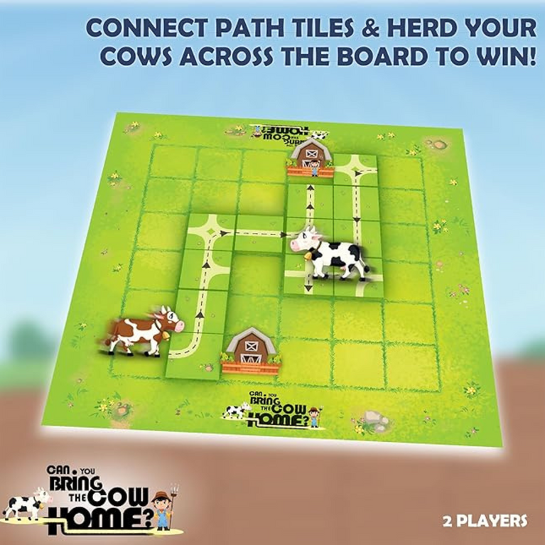 WinMagic Games – Can You Bring The Cow Home? Problem Solving & Strategy Board Game for Kids & Families