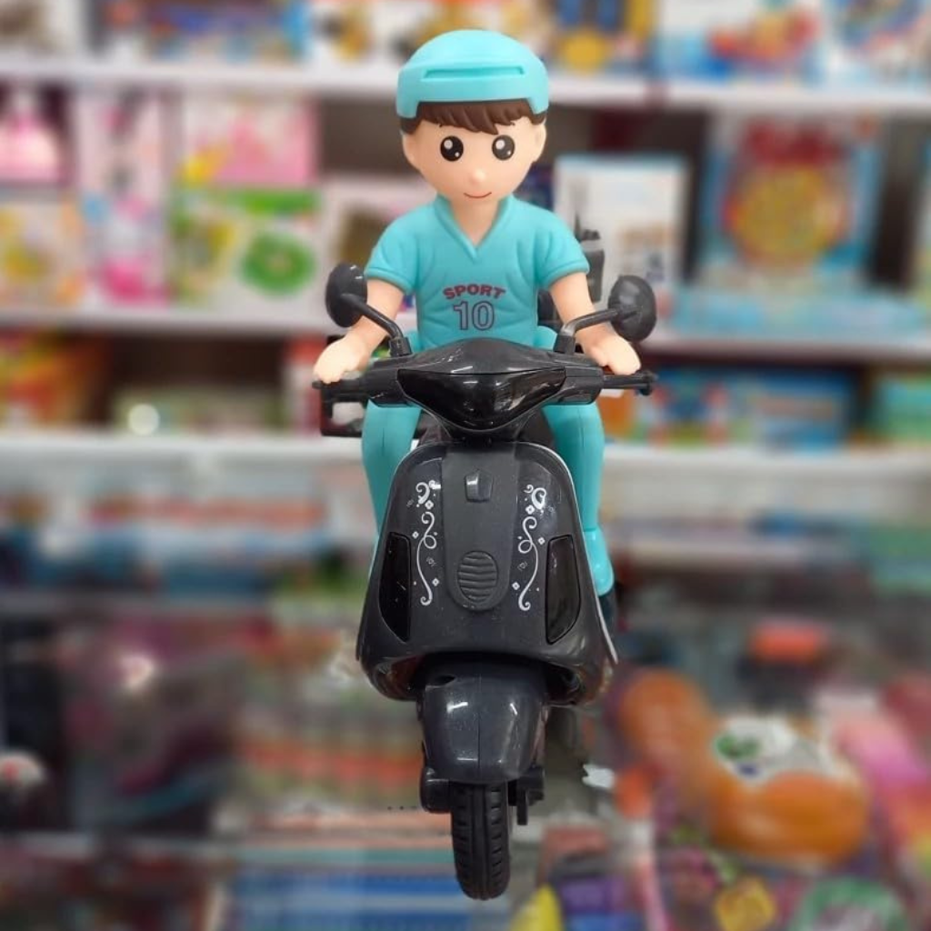 Ninos Kids Musical Scooter Toy with Lights & Sound Battery Operated Fun Ride Toy