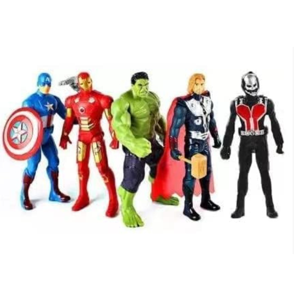 Kids Marvel Superhero Action Figure Set Pack of 5 Toy