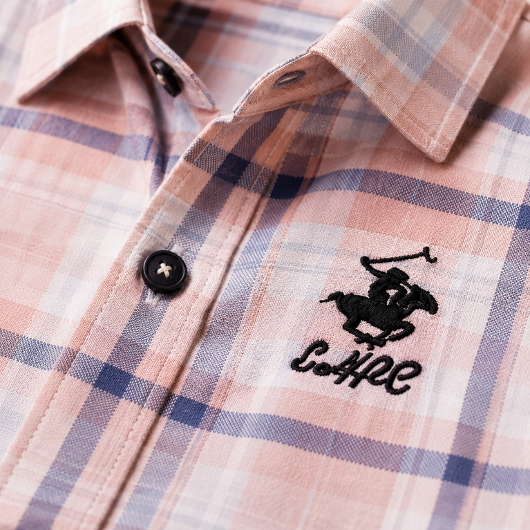 Premium Boys Pastel Checkered Full Sleeve Cotton Shirt