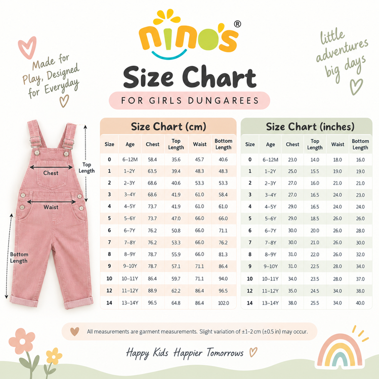 Girls Blue Denim Dungaree with Embellished Details | Stylish Kids Overalls| 6-7 years