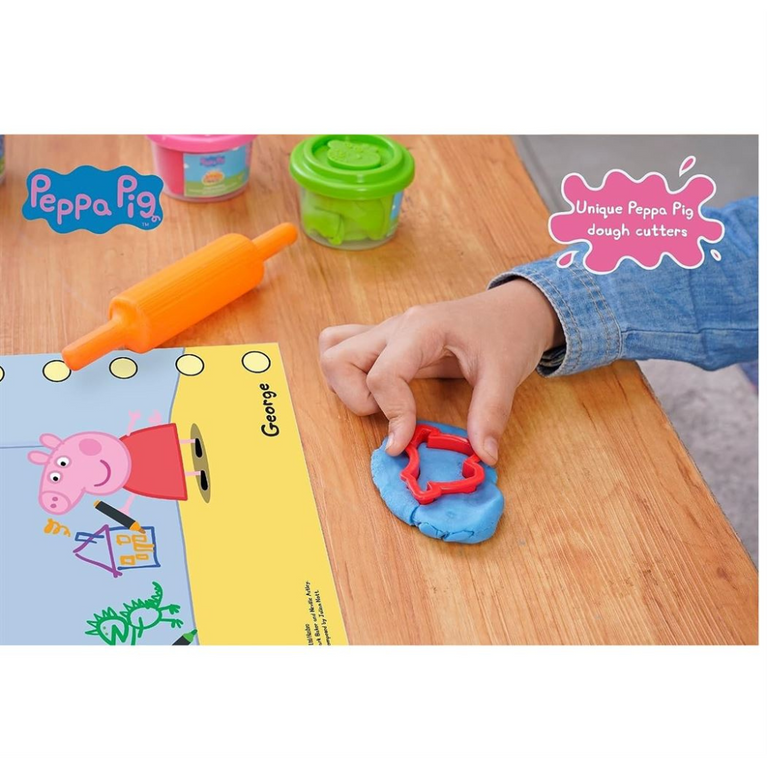 PlayMagic- Peppa Pig Match N' Mould Dough Activity Set