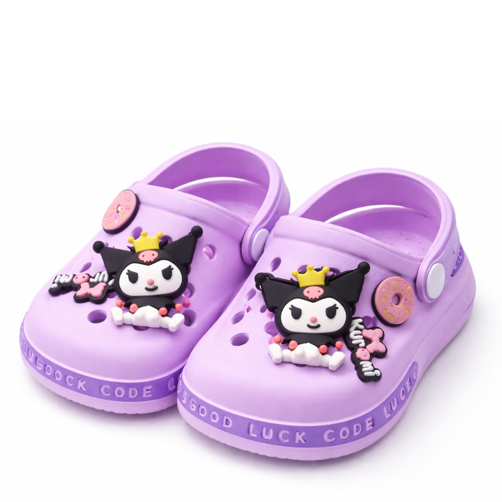 Ninos Kids Cute Cartoon Clogs – Slip-On Sandals with Back Strap