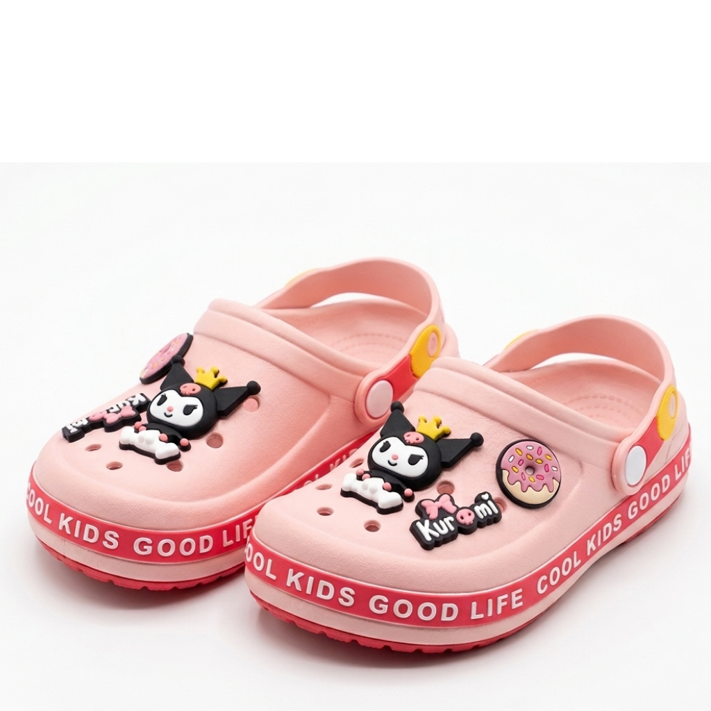 Ninos Kids Cute Cartoon Clogs – Slip-On Sandals with Back Strap
