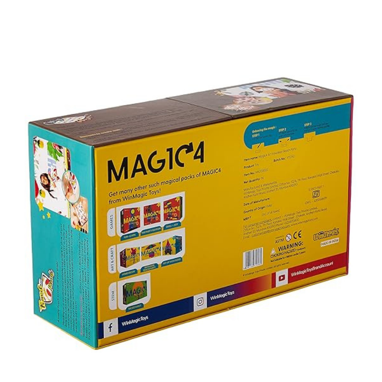 Magic4 Art Hawaiian Beach Party - Art and Craft kit  DIY Kit and Learn Fabric Arts and Painting for Girls 5 Years