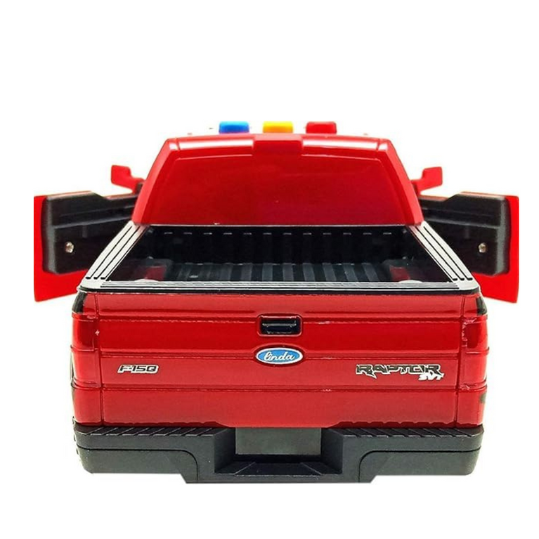 Nino's Worlds Raptor F-150 Service Truck Toy with Lights & Sound, Battery/Friction Powered, Multicolor (Blue & Red), 3+ Years