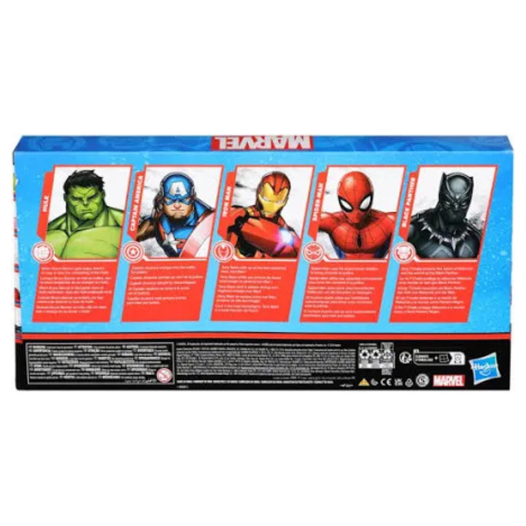 Marvel 6-Inch Super Hero Action Figure Set – 5 Pack