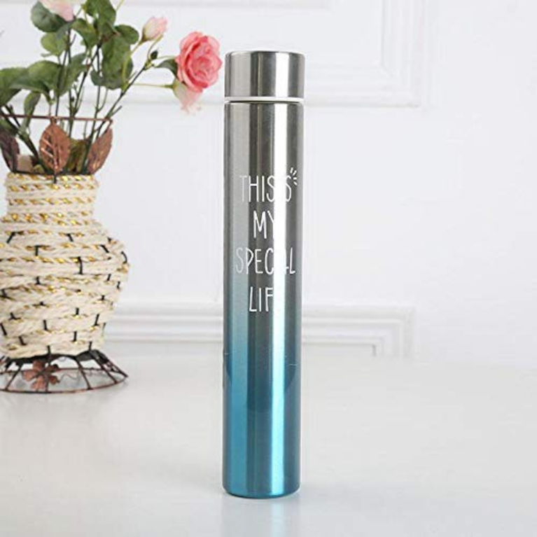 Mini Vacuum Insulated Thermosteel Bottle for Women, Stainless Steel, BPA Free, Rainbow, 310 ml /10oz Water Bottle