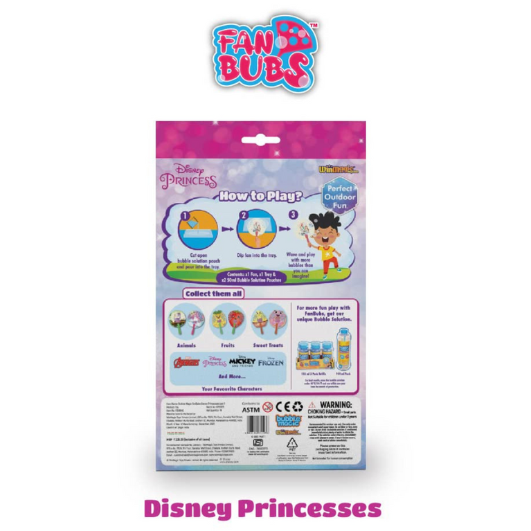 Bubble Magic FanBubs Disney Princesses Theme For Kids 3 Years and Above