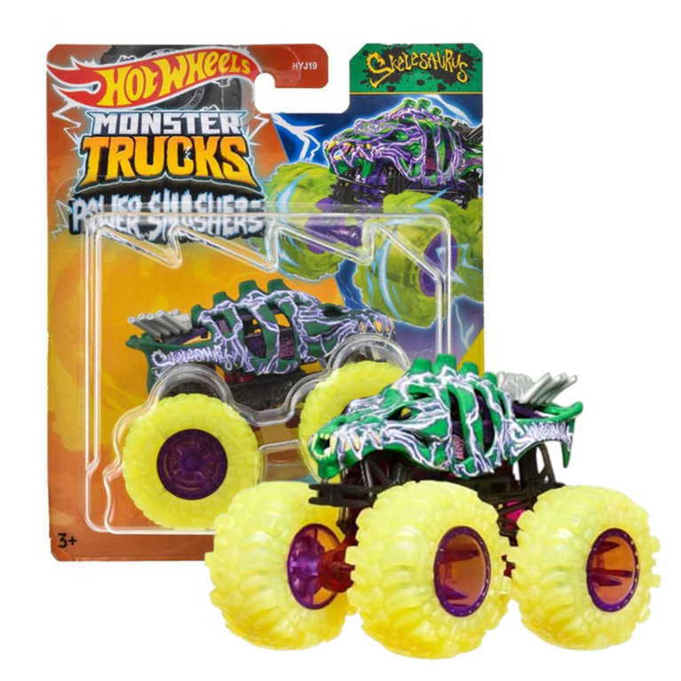 Hot Wheels - Monster Trucks Power Smashers - Skelesaurus - HYJ27