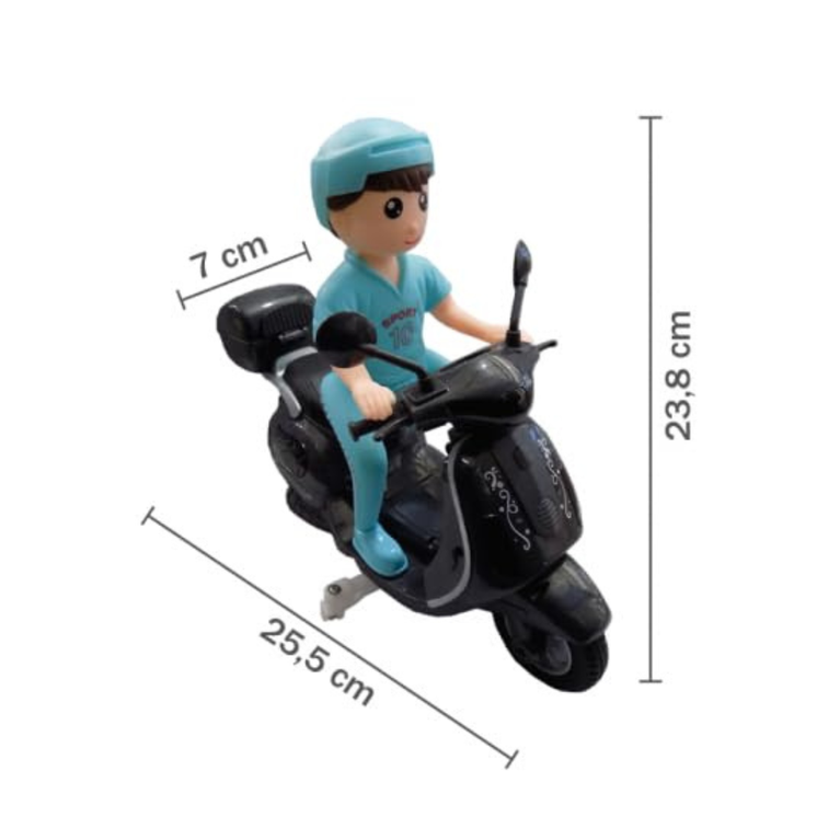 Ninos Kids Musical Scooter Toy with Lights & Sound Battery Operated Fun Ride Toy
