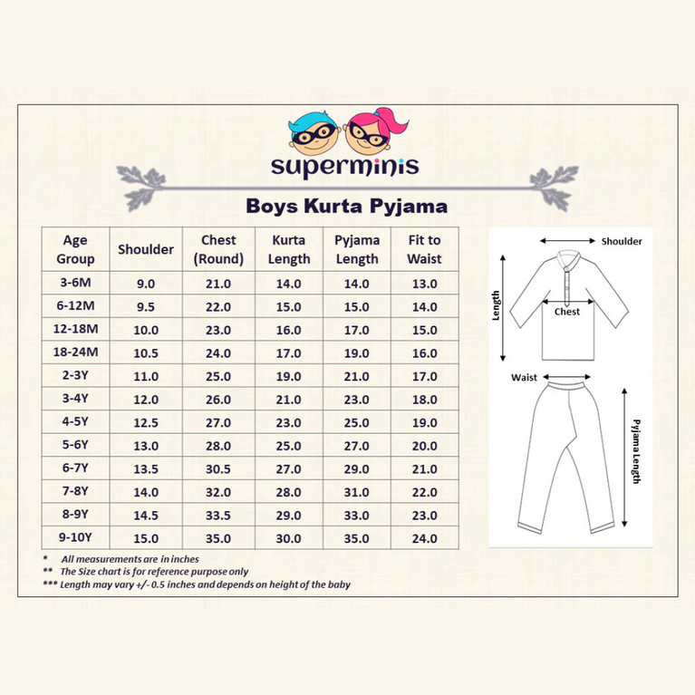 Colors Junior- Mandarin Collar Beautiful Texture Printed Full Sleeves Regular Kurta Pajama Set