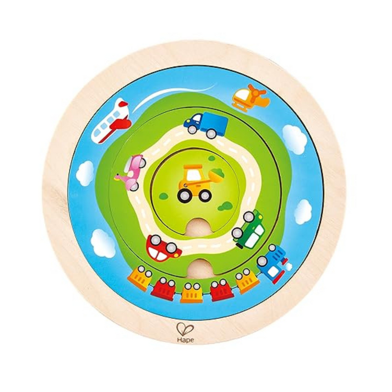 Hape-Spinning Transport Puzzle Verkehrsingpuzzle