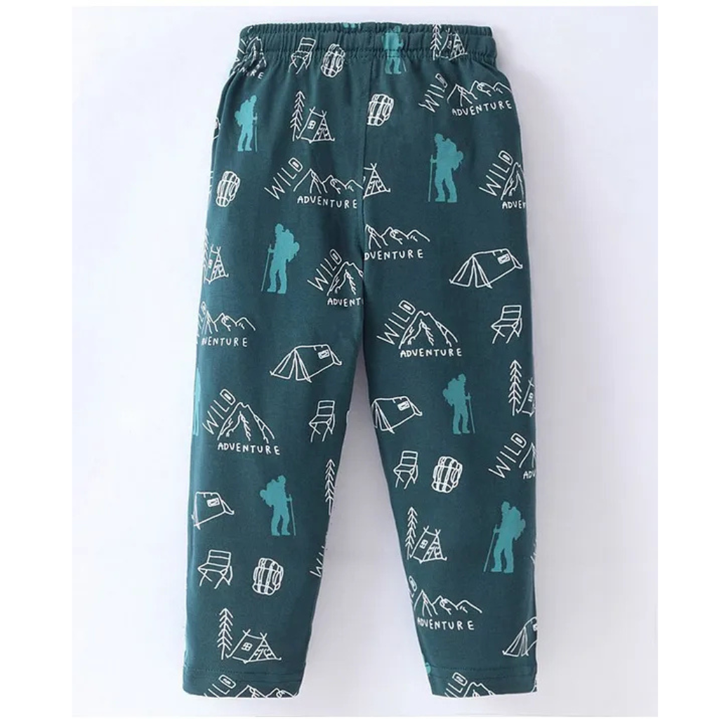 Doreme - Single Jersey Full Length Track Pant with Camping Theme