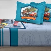 Disney Pixar Cars Digital Printed 300TC Cotton Bedsheet (Off Road)