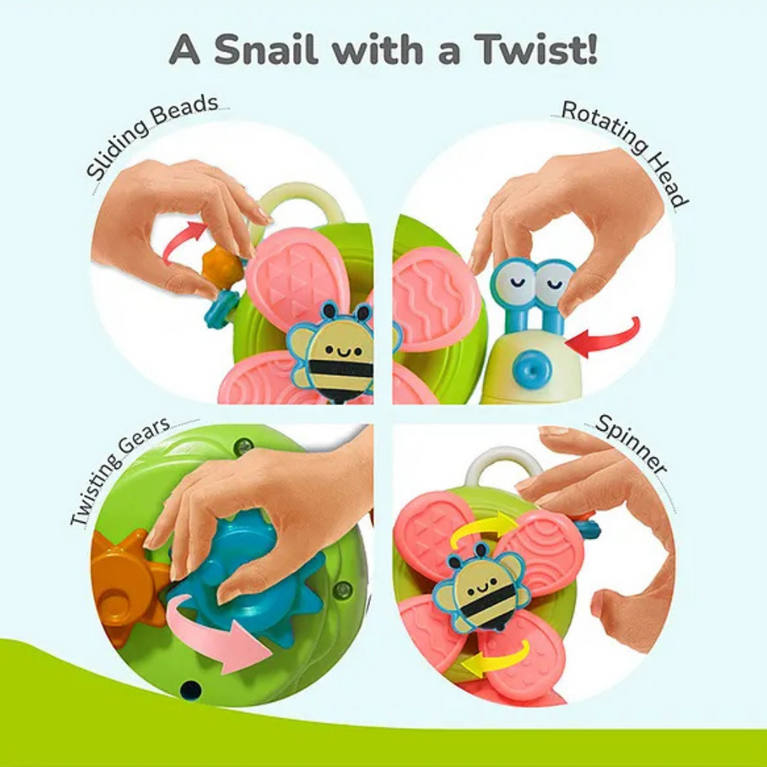 R for Rabbit- Orapple Spinster Toy for Baby 5-in-1 Suction Spinner, Rattle, Friction Car, Windmill & Sensory Play