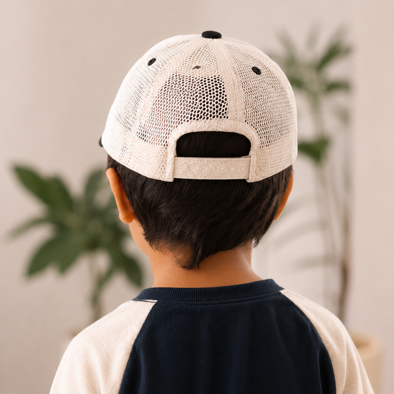 Kids Breathable Mesh Baseball Cap – Lightweight Summer Snapback Hat for Boys & Girls
