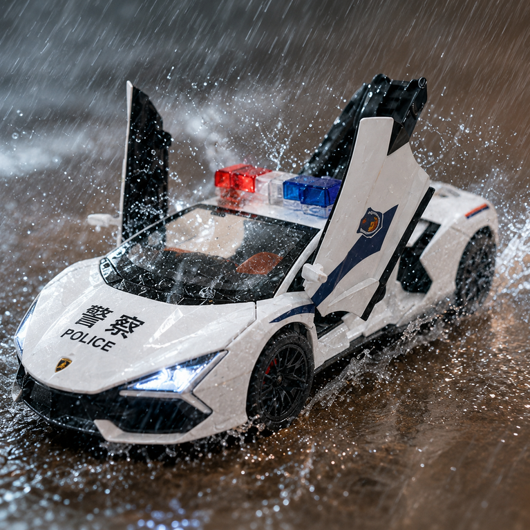 Racing Police Supercar Toy for Kids | Openable Doors, Lights & Realistic Design