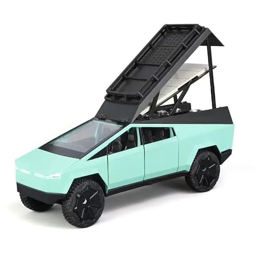 Nino's Tesla Cybertruck 1:24 Diecast Car with Lights & Sound