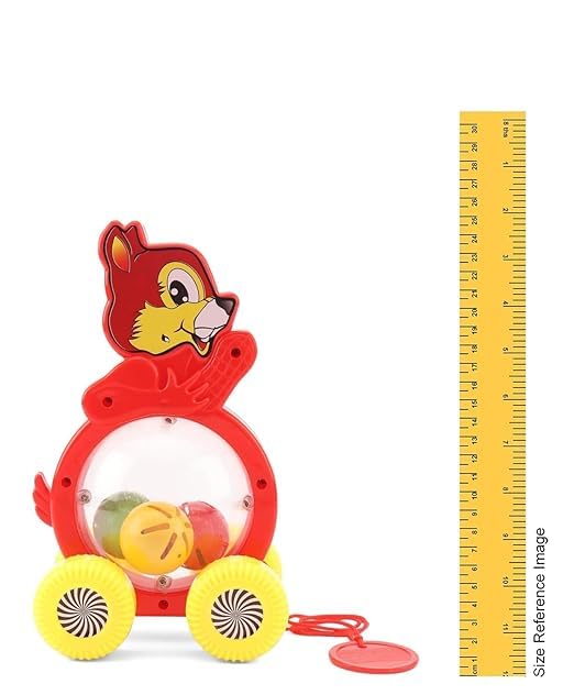 Ninos-Pull Along Squirrel with Rolling Balls for Kids