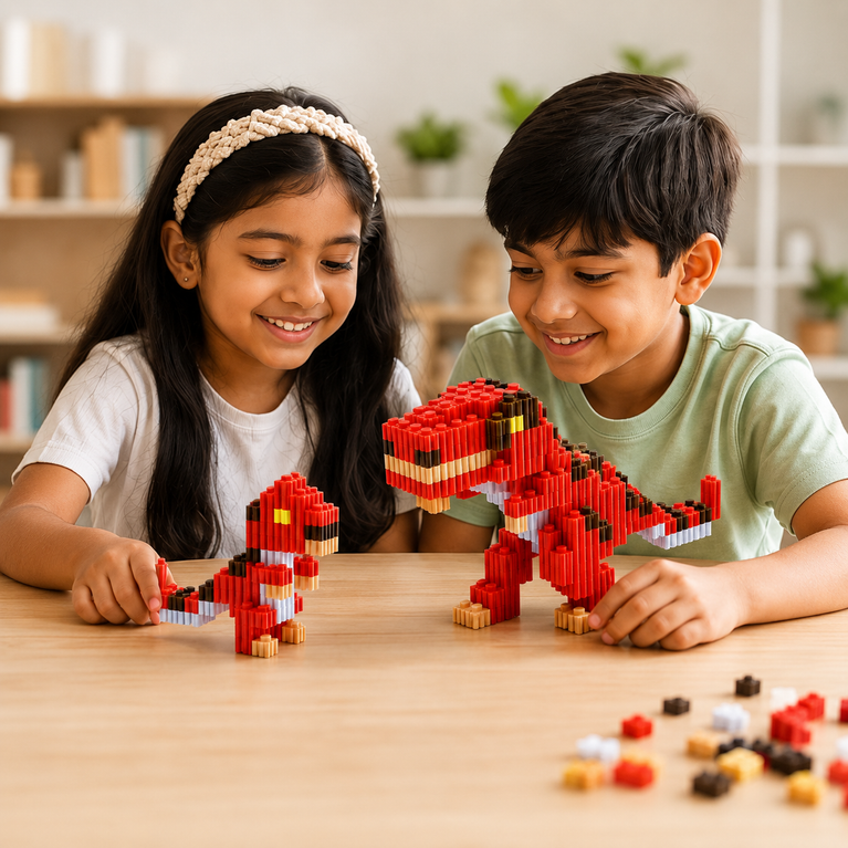 Mr. Blox Jurassic Edition Dinosaur Building Blocks – 485 Pieces | 6+ Years