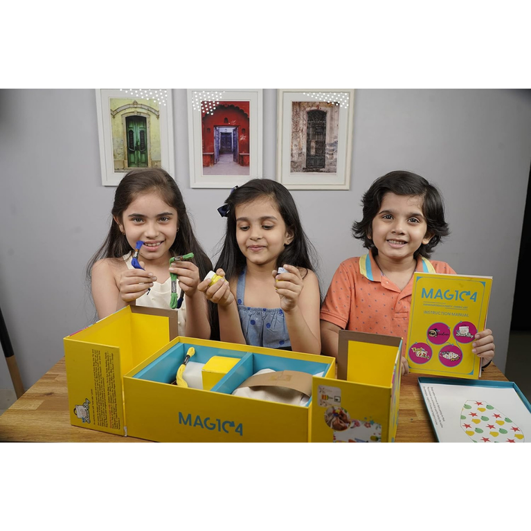 Magic4 Art Hawaiian Beach Party - Art and Craft kit  DIY Kit and Learn Fabric Arts and Painting for Girls 5 Years
