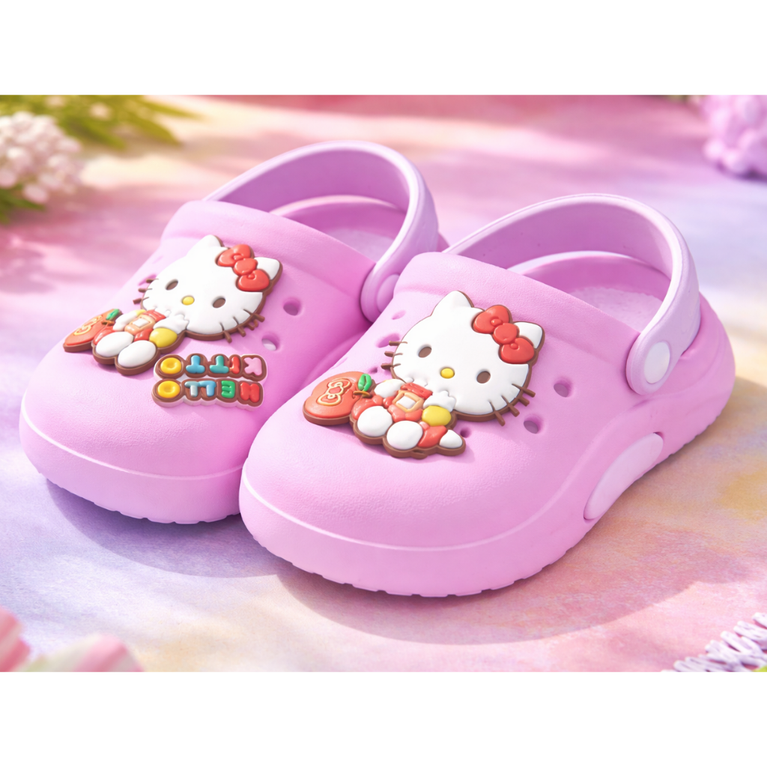 Ninos Kids Cute Cartoon Clogs – Slip-On Sandals with Back Strap