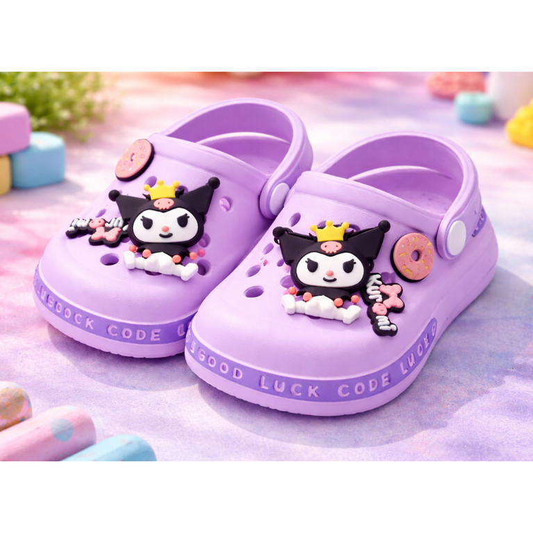 Ninos Kids Cute Cartoon Clogs – Slip-On Sandals with Back Strap